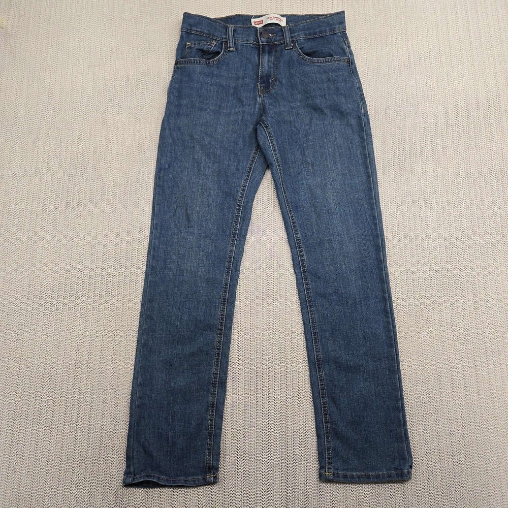 Levis 511 Jeans Boys 12 Regular Blue Denim Straight Leg Slim Fit Stretch 26x27
